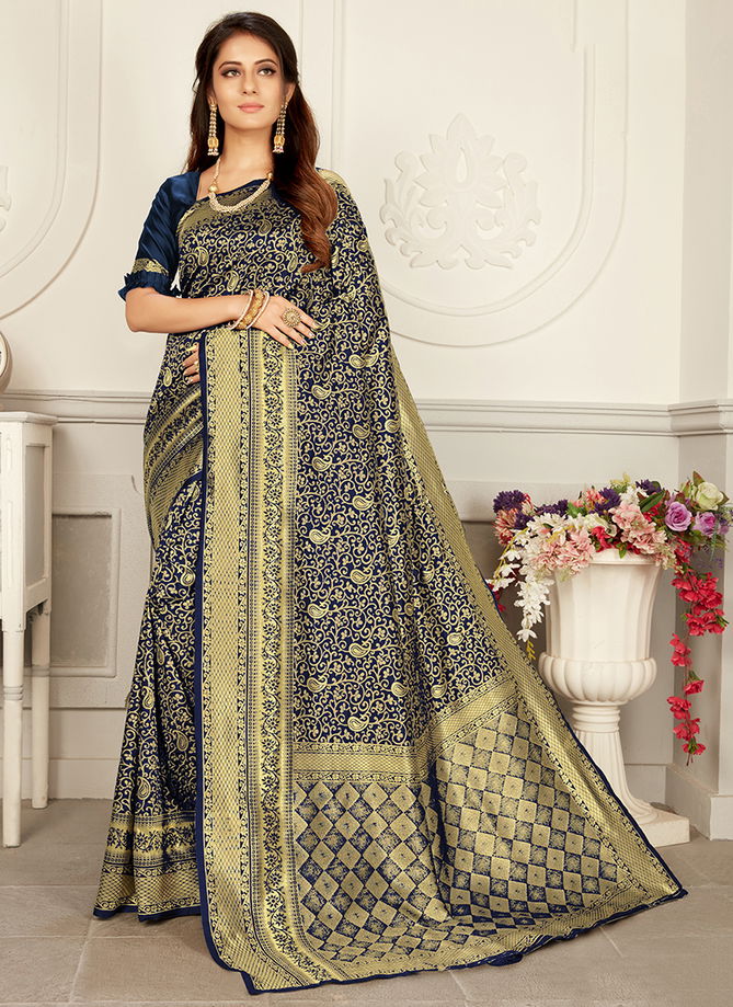 Vartika Vol 21 Woven Silk New Designer Party Wear Sarees Collection 2101-2106